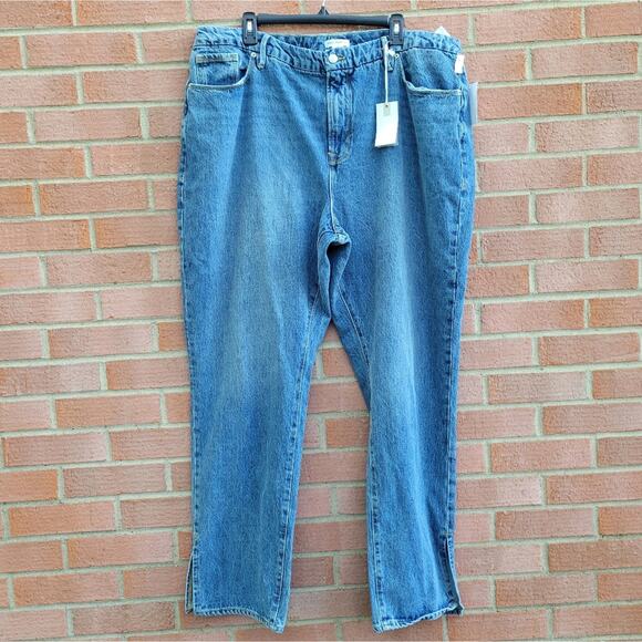 Good American Good Boy Jeans BLUE941 Wash size 18 - Picture 2 of 7